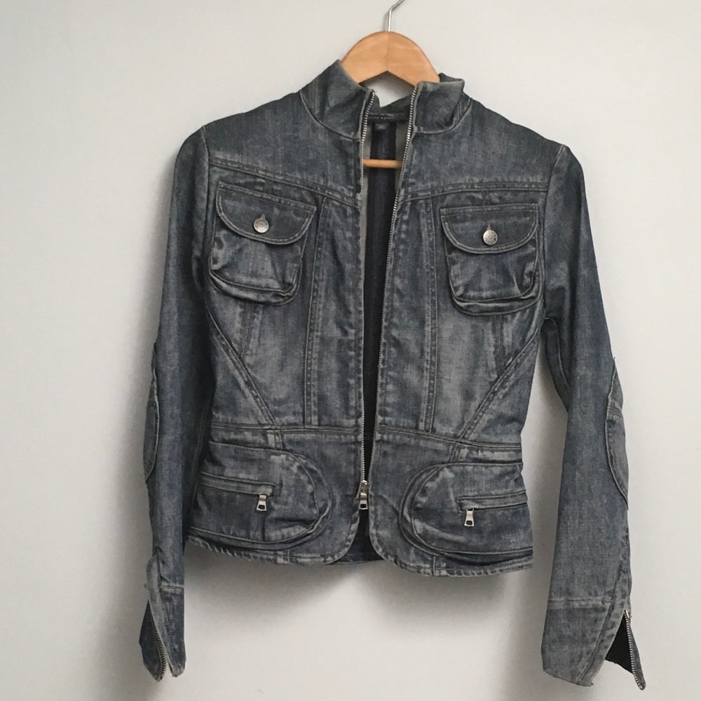 Banana Republic Denim Moto Jacket.